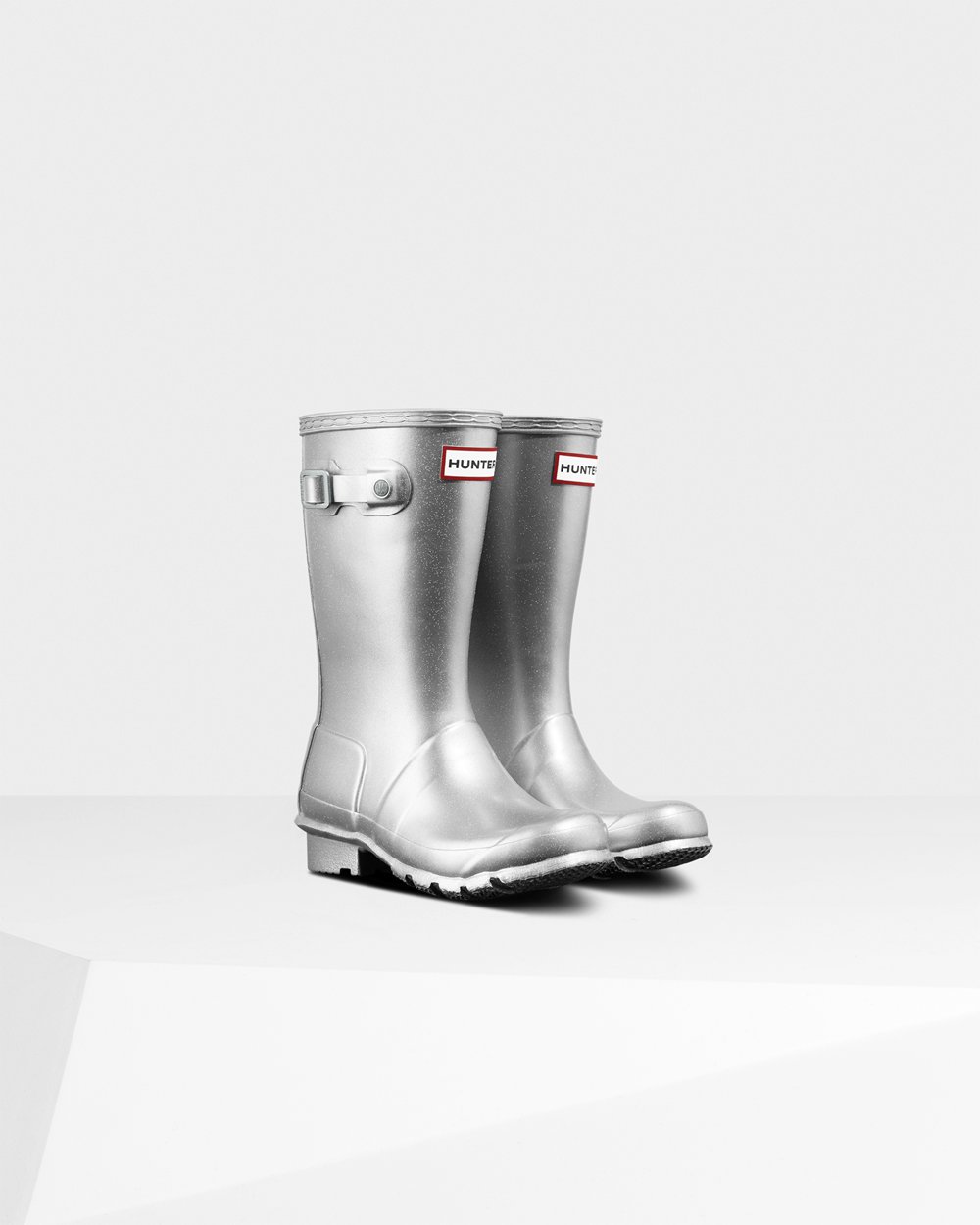 Hunter Original Big Cosmic Rain Boots - Online Store Kids Silver - IMNZBO264